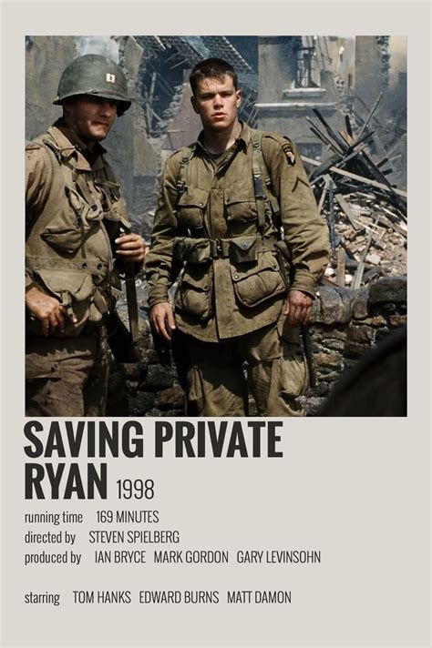 saving private ryan polaroid poster | Iconic movie posters, Classic ...