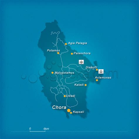 Map of Kythira island, Greece - Greeka.com