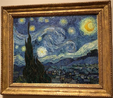 Vincent van Gogh - The Starry Night, Saint Rémy: Actual painting in The ...