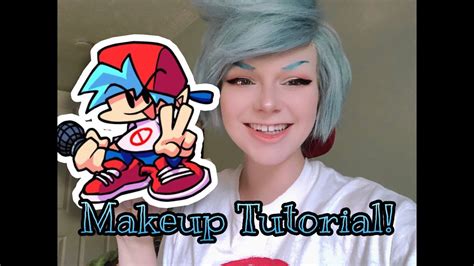 Boyfriend FNF Makeup Tutorial || Friday Night Funkin || Cosplay ...