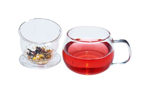 Glass Tea Cup with Infuser | Tea Blend