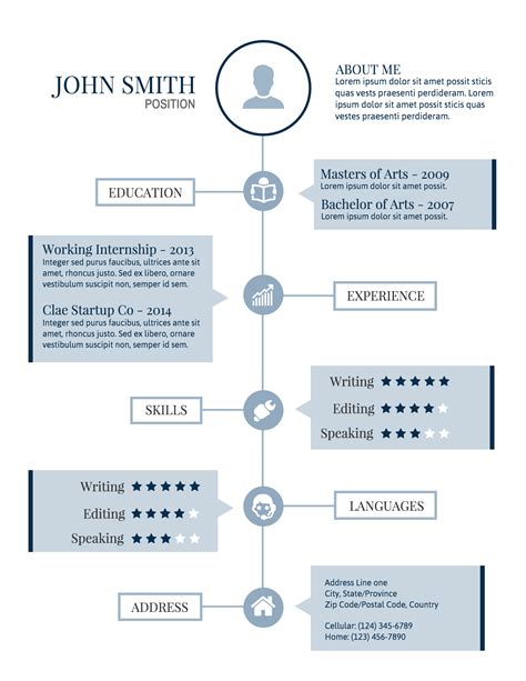 Infographic Resume Free Template