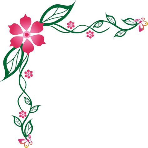 Flower Corner Clipart