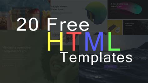 20 Free HTML Templates For Your Website - Best HTML Website Template ...