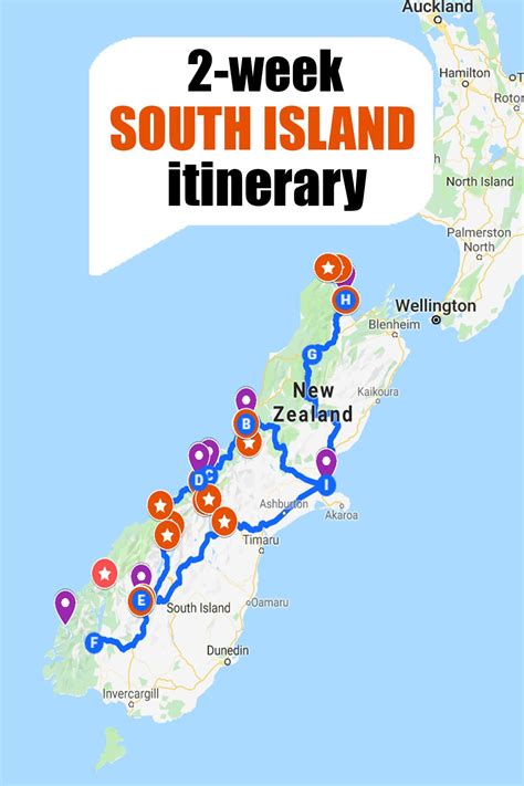 Perfect 10-Day South Island New Zealand Itinerary with PICTURES and MAP ...