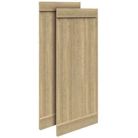 Fypon Polyurethane Timber 3 Board & 2 End Batten Shutters - 1 Pair