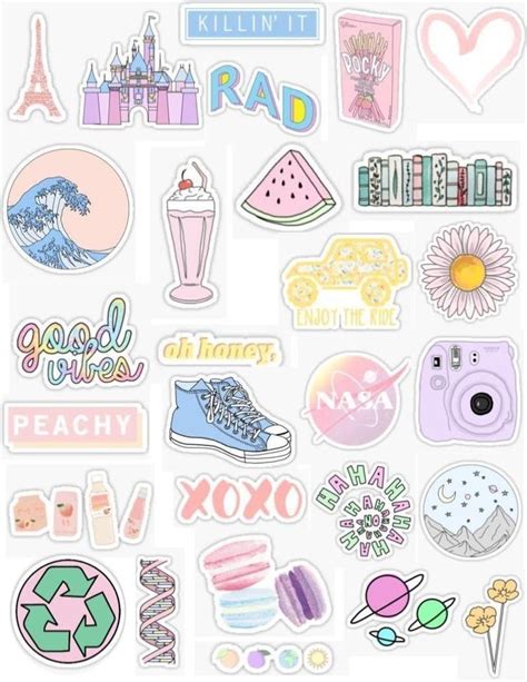 69+ Printable Aesthetic Sticker Ideas | Queorpsblog