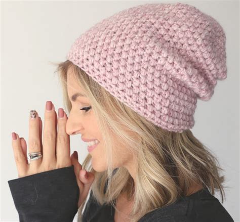 Free Slouchy Crochet Hat Pattern with Video tutorial and instructions