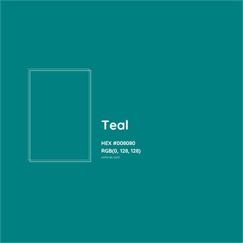 Teal Complementary or Opposite Color Name and Code (#008080) - colorxs.com