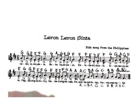 Leron Leron Sinta Chords | PDF