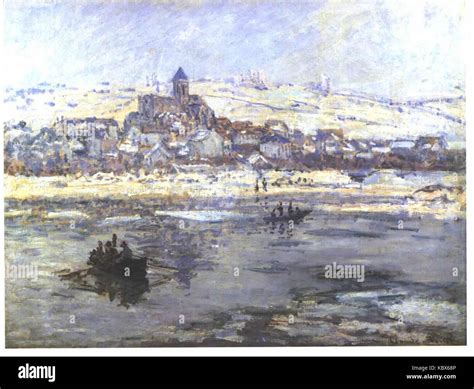 Monet Vetheuil im Winter Stock Photo - Alamy