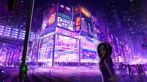 Cyberpunk Anime City Wallpapers - Top Free Cyberpunk Anime City ...