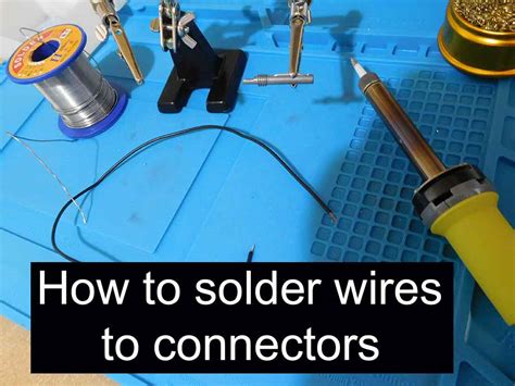 How to solder wires to connectors - Hobby electronic soldering and ...