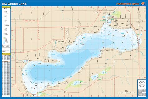 Map Of Green Lake Wi - States Of America Map