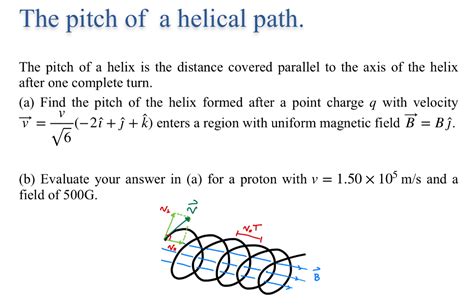 Solved The pitch of a helical path. The pitch of a helix is | Chegg.com