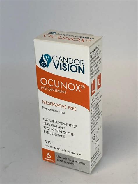 CandorVision Ocunox Eye Ointment 5G – Global Drugs