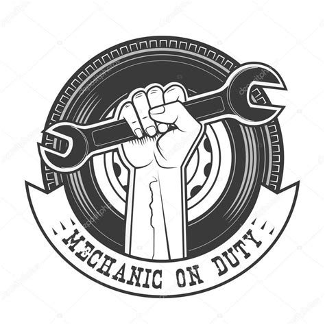 다운로드 - Duty mechanic — 스톡 일러스트 | Mechanic logo design, Mechanics logo ...