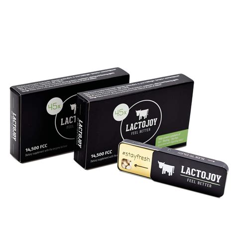 Buy LactoJoy Lactase s | Helps with Lactose Intolerance | Contains 2 x ...