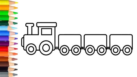 How to Draw a Toy Train Learn Drawing Toy Train Step by Step | Train ...