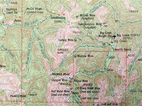 Antique Elk City Idaho 1956 US Geological Survey Topographic | Etsy