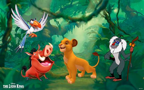 simba, pig, lion, king, hd, 2K, jungle, parrot, desktop, rafiki, monkey ...