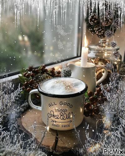 Winter morning | Good morning, Good morning flowers, Good morning ...