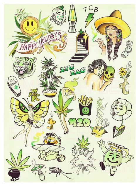 Aggregate more than 71 stoner 420 tattoo designs latest - in.cdgdbentre