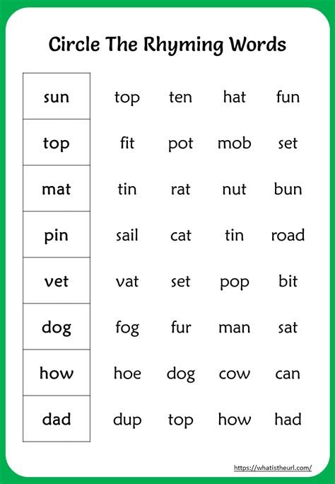 rhyming-words-worksheets-for-grade-2-rel2 - Your Home Teacher