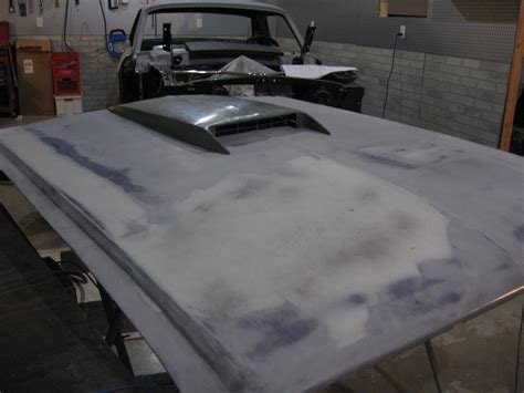 1967 Mustang Restoration: Bolting on a hood scoop