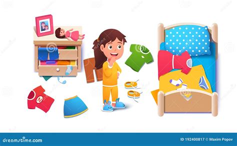 Girl Messy Room Stock Illustrations – 248 Girl Messy Room Stock ...