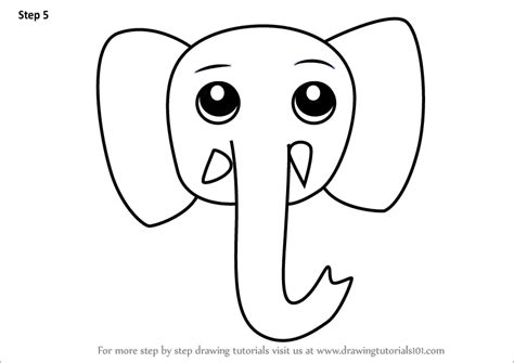 How To Draw An Elephant Face For Kids | Images and Photos finder