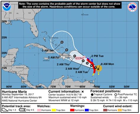 Hurricane Maria: 8am update from the National Hurricane Center – NOAA ...