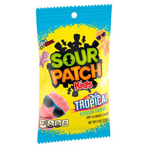 Sour Patch Kids Tropical Soft & Chewy Candy, 8 oz - Walmart.com ...