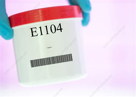 Container of the food additive E1104 - Stock Image - F036/8317 ...