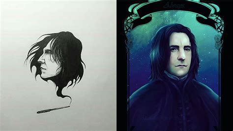 23 stunning pieces of Severus Snape fan art in honor of Alan Rickman