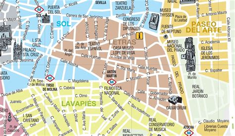 Barrio De Las Letras Mapa | Mapa