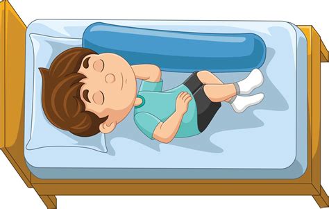 Cartoon little boy sleeping in bed 15220247 Vector Art at Vecteezy