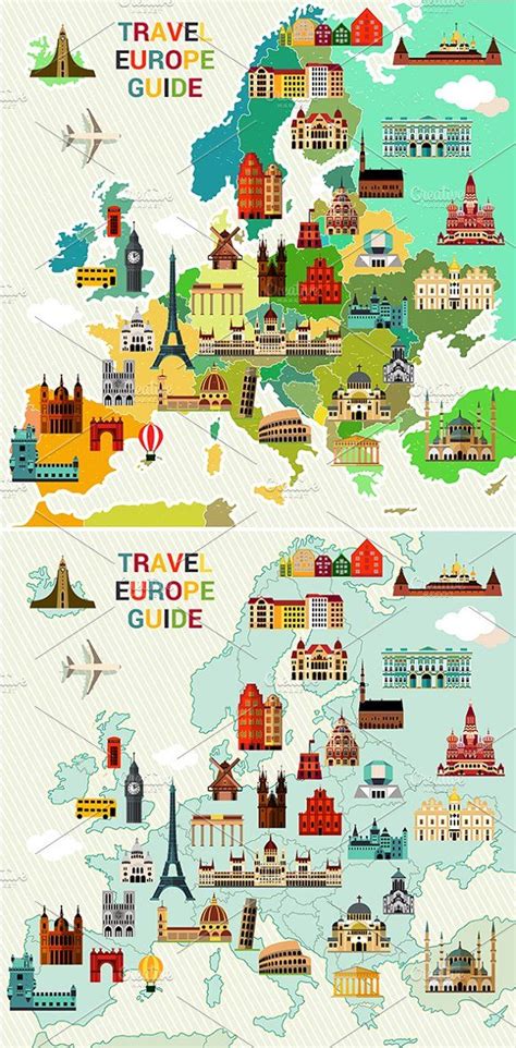 Europe Travel Map. | Travel infographic, Europe travel, Europe map