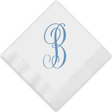 100 Large Monogram Napkins Personalized Paper by MemorableWedding ...