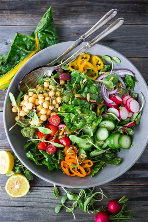 Mediterranean Swiss Chard Salad | Feasting At Home