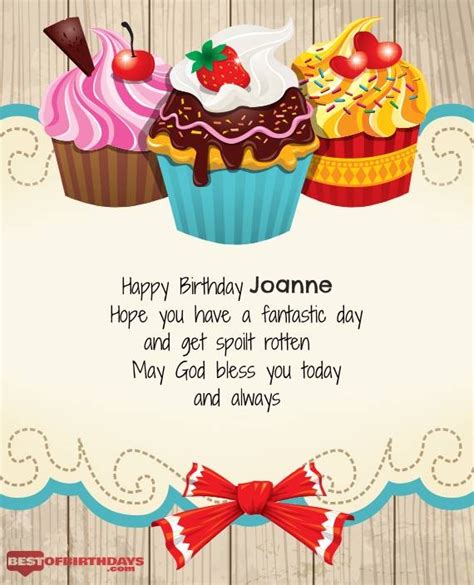 Create Happy birthday Joanne wishes image with name - Best Of Birthday