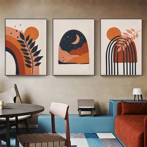 Wall Art - Mid Century Art ( 3 sets )- Poster Prints -Canvas Prints ...