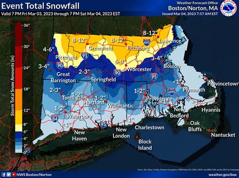 Massachusetts weather: Here are the snowfall totals from the winter ...