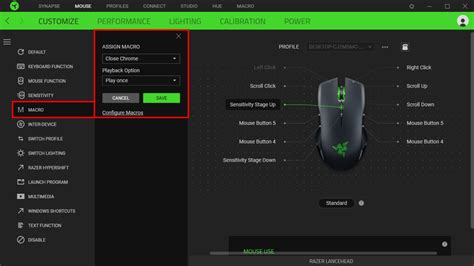 How to assign a macro to a Razer mouse