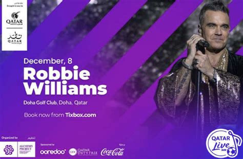 Robbie Williams live concert in Qatar | Qatar Events