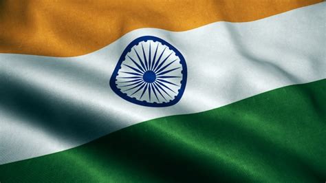 Premium Photo | 3d Animation of India flag. Realistic India Flag waving ...