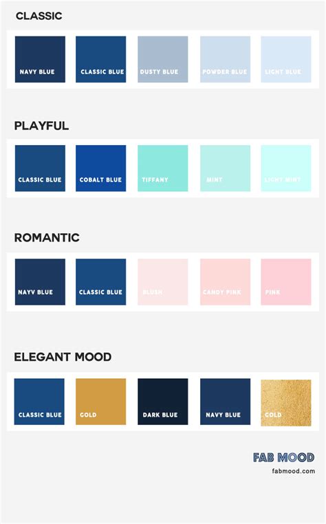 Navy Blue Color Palette