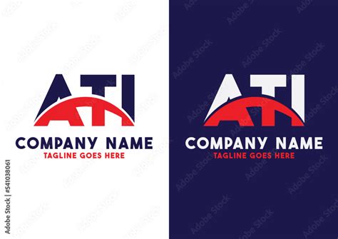 Letter ATI logo design vector template, ATI logo Stock Vector | Adobe Stock