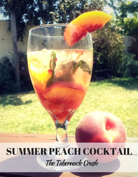 Fresh Summer Peach Cocktail Recipe - MomTrends