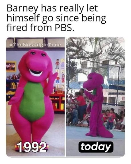 Best Funny barney the dinosaur Memes - 9GAG